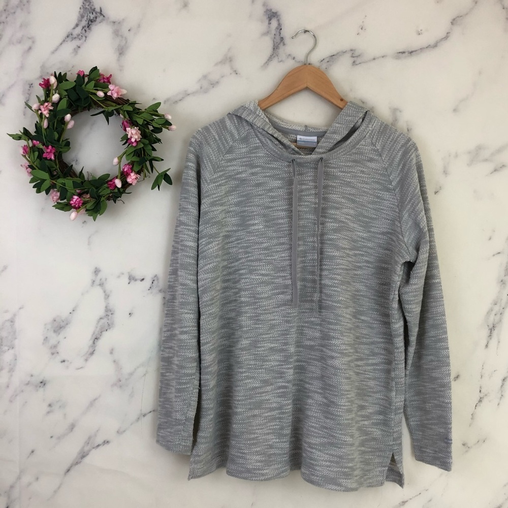 🌸SOLD🌸Columbia Marled Spacedye Hoodie in Grey. - Picture 1 of 6
